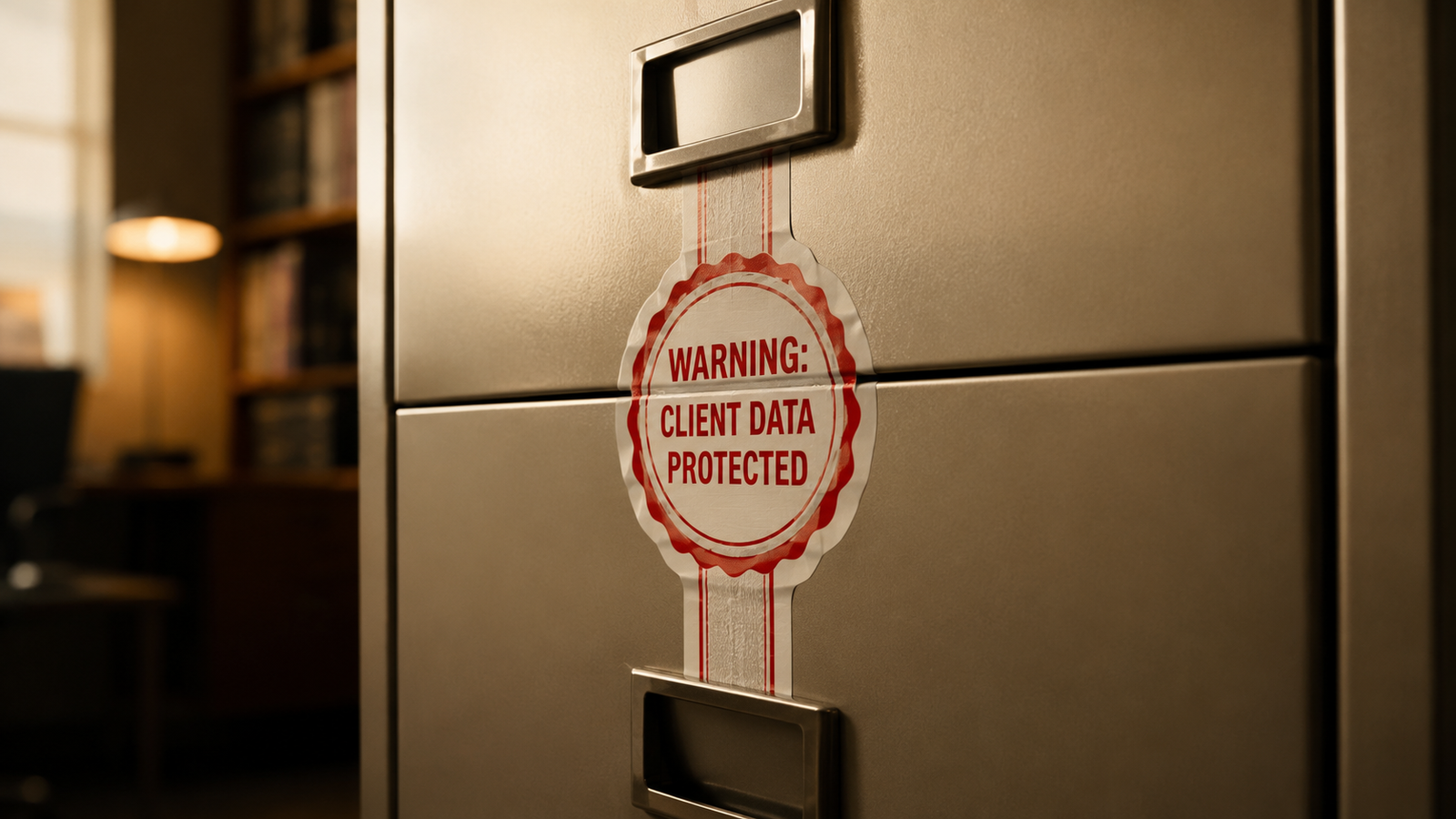 Data protection outsourcing: a padlock representing secure data handling